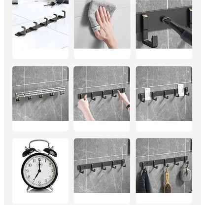 Strong Load-Bearing Adhesive Hook – Punch-Free Wall Mounted Organizer for Towels, Bathroom & Kitchen