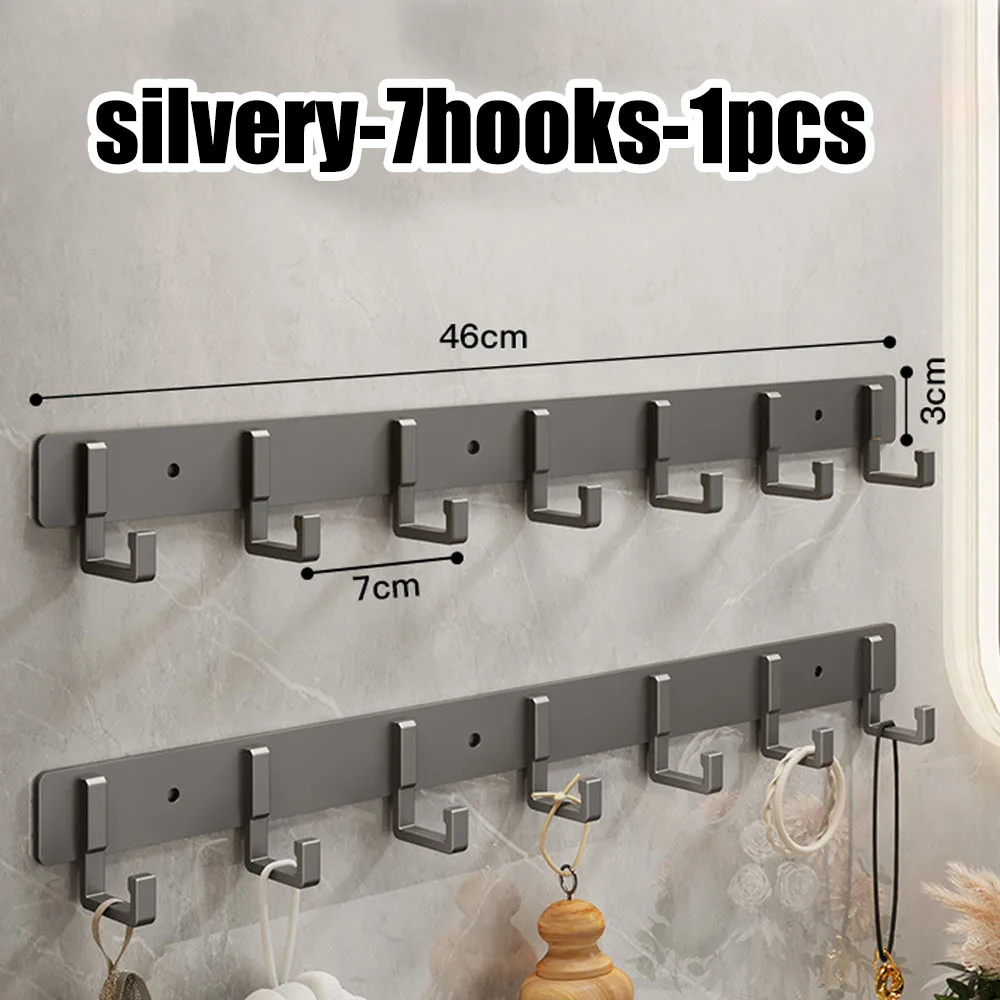 Strong Load-Bearing Adhesive Hook – Punch-Free Wall Mounted Organizer for Towels, Bathroom & Kitchen