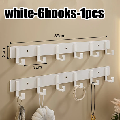 Strong Load-Bearing Adhesive Hook – Punch-Free Wall Mounted Organizer for Towels, Bathroom & Kitchen
