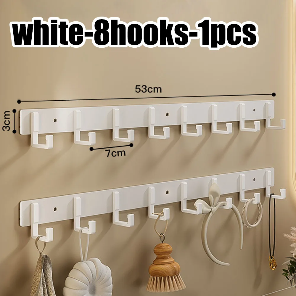 Strong Load-Bearing Adhesive Hook – Punch-Free Wall Mounted Organizer for Towels, Bathroom & Kitchen