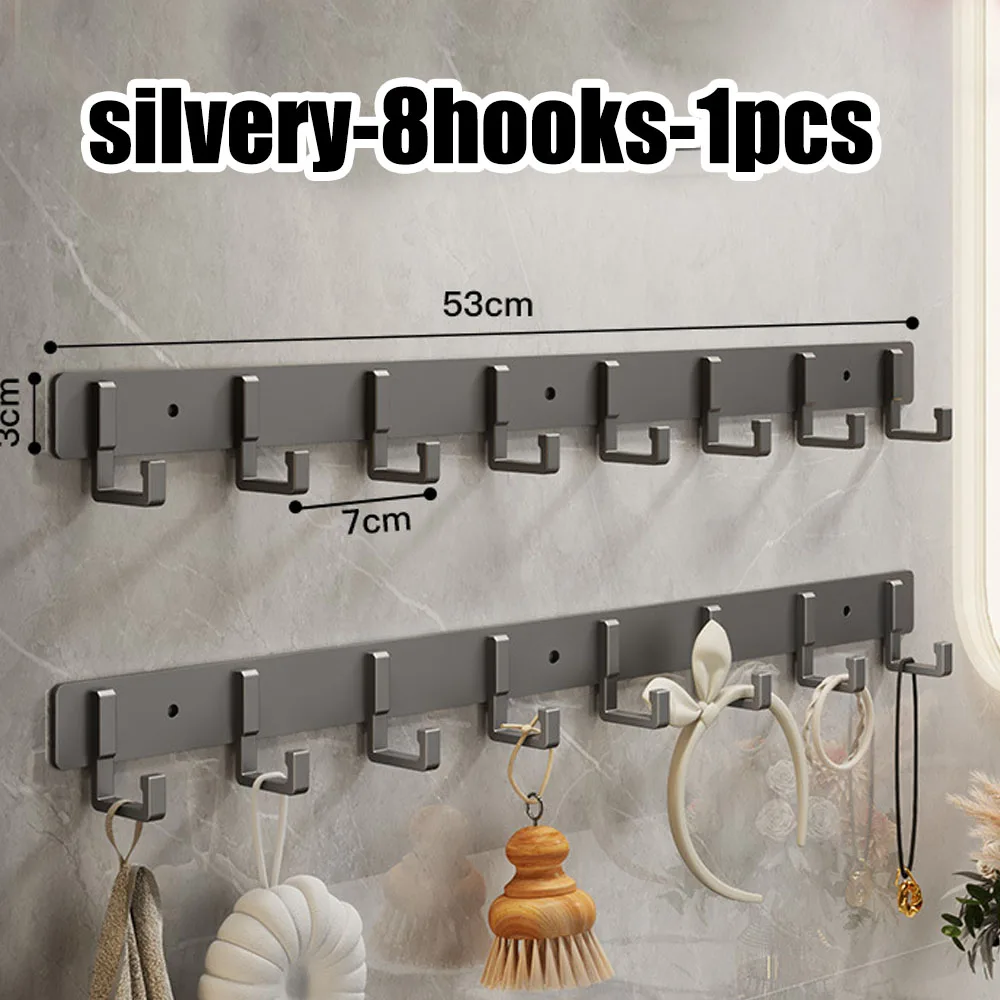 Strong Load-Bearing Adhesive Hook – Punch-Free Wall Mounted Organizer for Towels, Bathroom & Kitchen