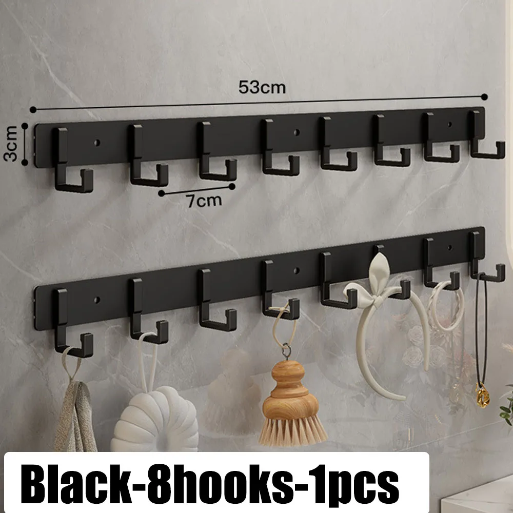 Strong Load-Bearing Adhesive Hook – Punch-Free Wall Mounted Organizer for Towels, Bathroom & Kitchen