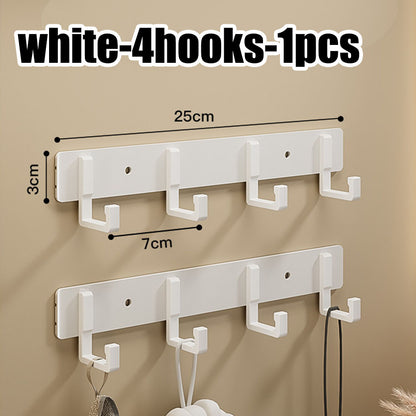 Strong Load-Bearing Adhesive Hook – Punch-Free Wall Mounted Organizer for Towels, Bathroom & Kitchen