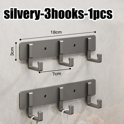Strong Load-Bearing Adhesive Hook – Punch-Free Wall Mounted Organizer for Towels, Bathroom & Kitchen