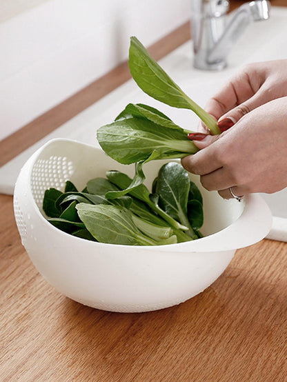 Food Strainer  Rice Bowl Drain Basket Durable Kitchen Organizer 4