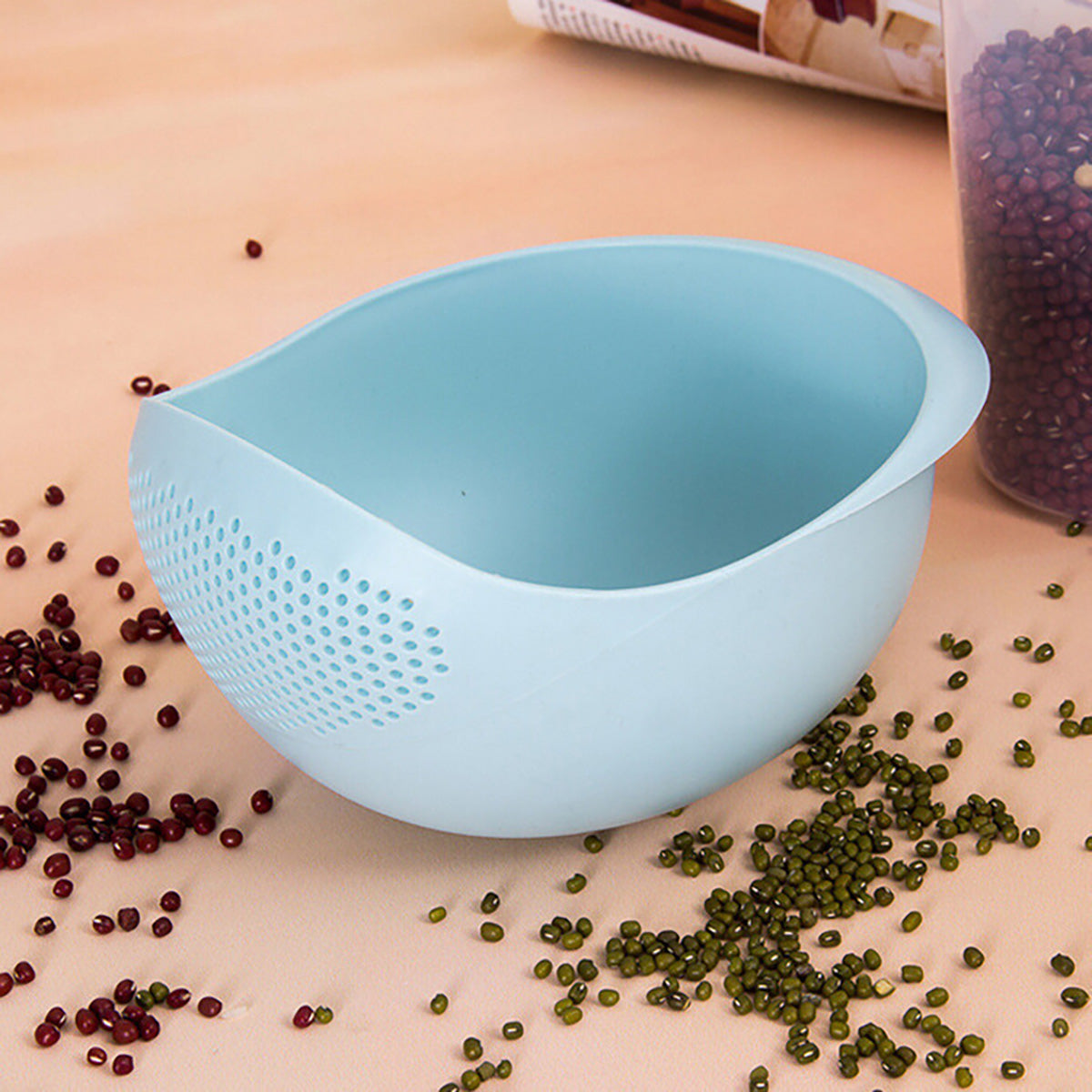 Food Strainer  Rice Bowl Drain Basket Durable Kitchen Organizer 6