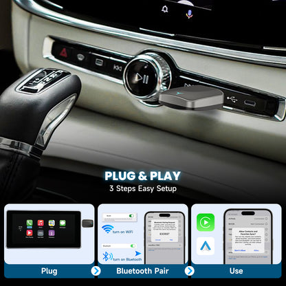 Wireless CarPlay Adapter  Android Auto Dongle Plug  Play Converter For Factory Wired Systems 2