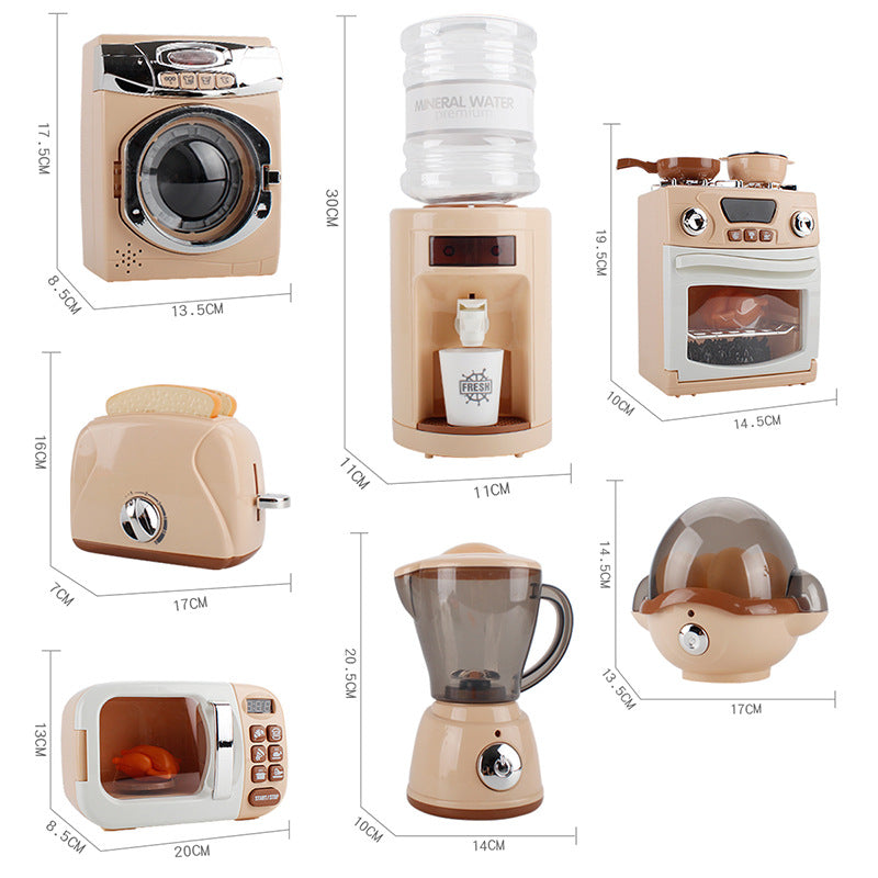 Childrens Pretend Play Toys Electric Kitchen Set, Montessori Learning Game