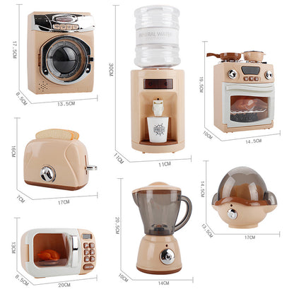 Childrens Pretend Play Toys Electric Kitchen Set, Montessori Learning Game