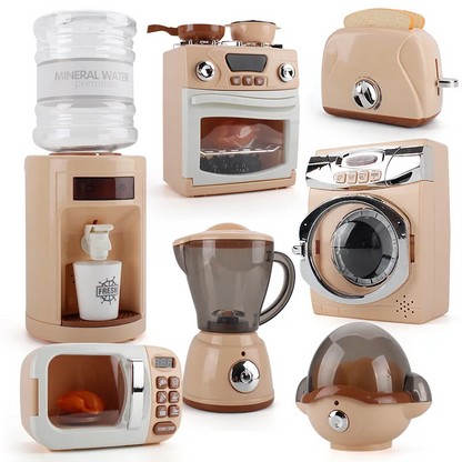 Childrens Pretend Play Toys Electric Kitchen Set, Montessori Learning Game