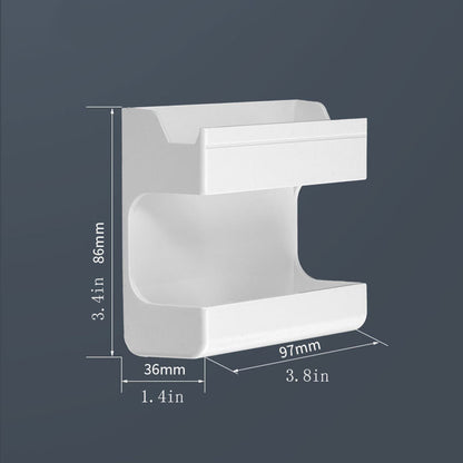 Modern Wall Mounted Shelf Organizer Multi Functional Holder for Remote Controls & Phones