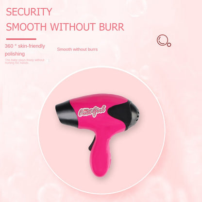Girls Beauty Salon Set Pretend Play Hair Cutting Kit With Hair Dryer Scissors Barber Apron  Styling 2