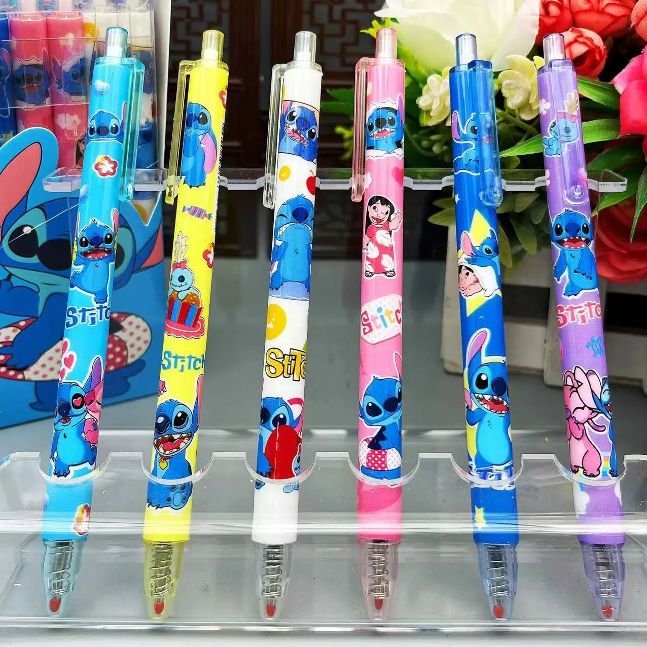 Disney Stitch Gel Pens Cute Signature Pen  Cartoon New Pressing Pen For Students 2