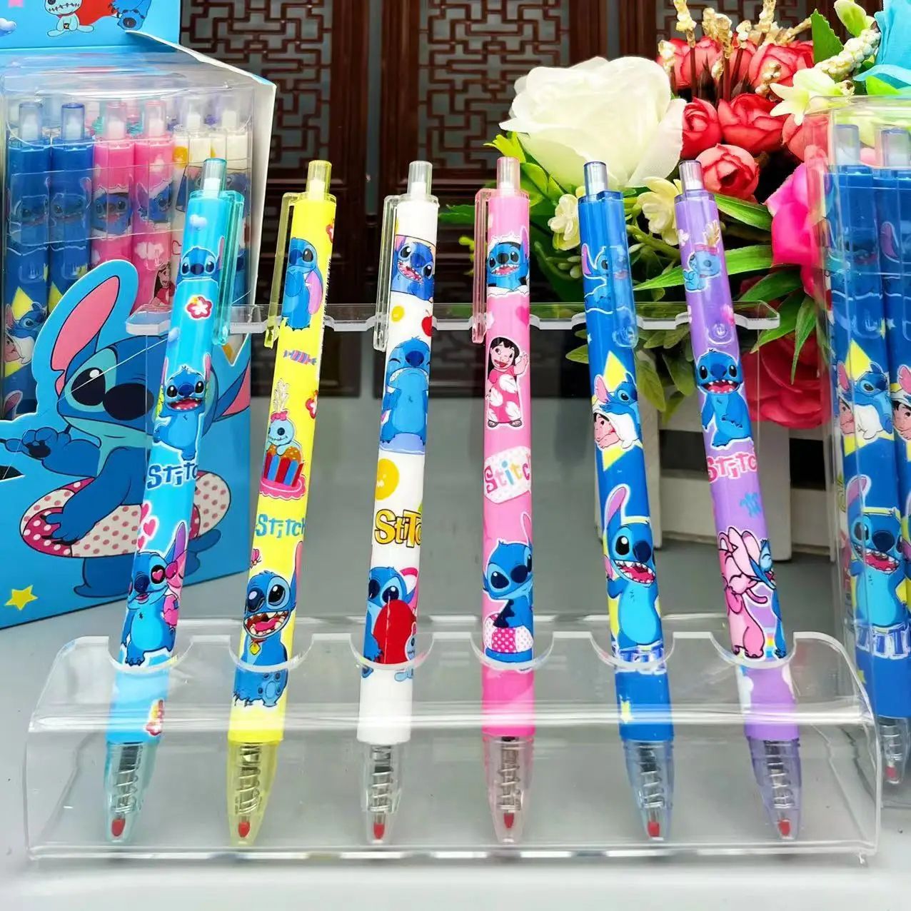 Disney Stitch Gel Pens Cute Signature Pen  Cartoon New Pressing Pen For Students 3