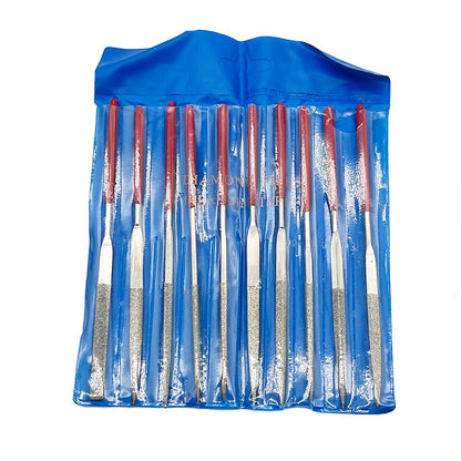 Diamond Needle File Set 10pcs Mini Needle File Kit For Stone Glass  Metal Carving Craft Hand Tools 2
