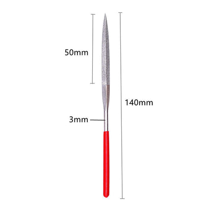 Diamond Needle File Set 10pcs Mini Needle File Kit For Stone Glass  Metal Carving Craft Hand Tools 7