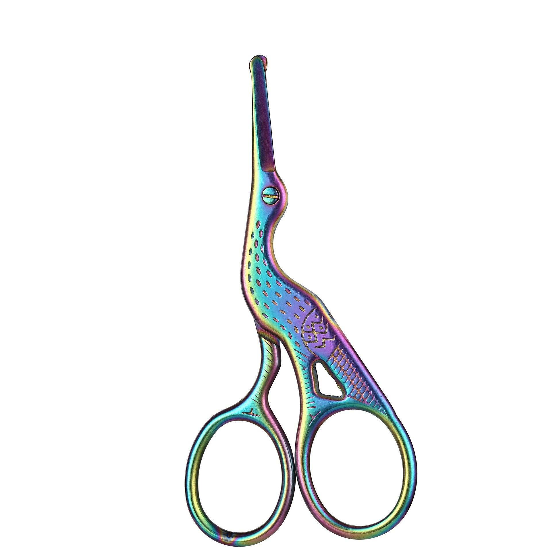 Premium Round Head Stainless Steel Nose Hair Scissors Multi Use Grooming Tool For Eyebrows Beard  E 5