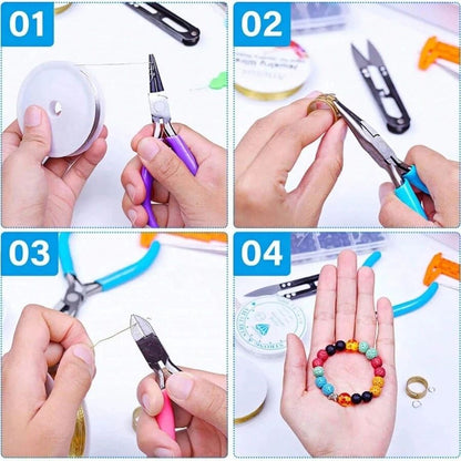 Professional Jewelry Pliers Kit Needle Nose Pliers Round Nose Pliers  Wire Cutters For Jewelry Maki 1