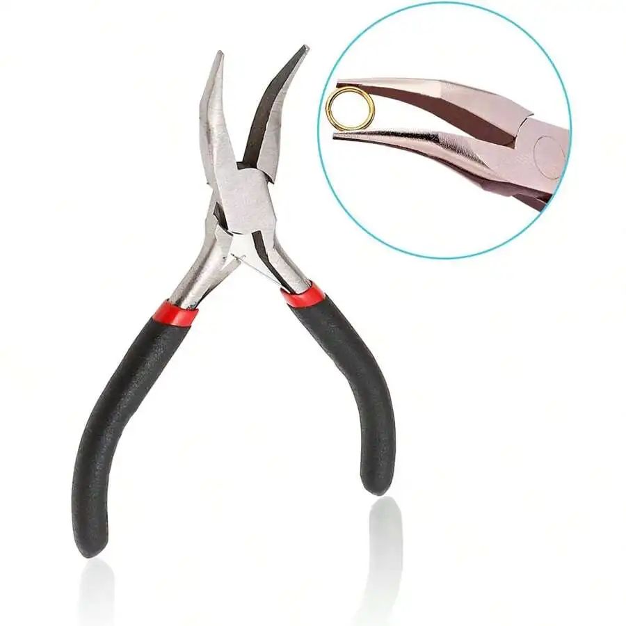 Professional Jewelry Pliers Kit Needle Nose Pliers Round Nose Pliers  Wire Cutters For Jewelry Maki 5