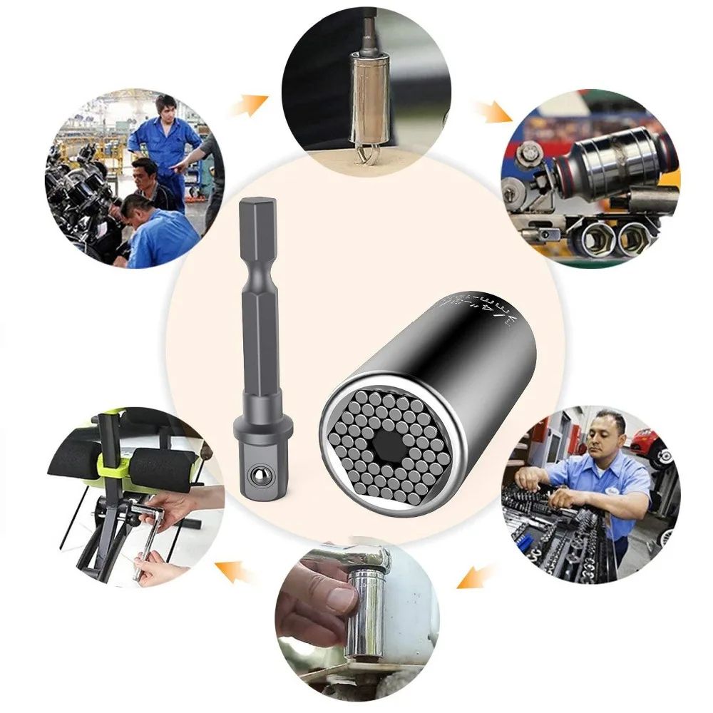 Magic Multi Hand Tools Universal Torque Wrench Power Drill Adapter Ratchet Bushing Spanner Key  Soc 5
