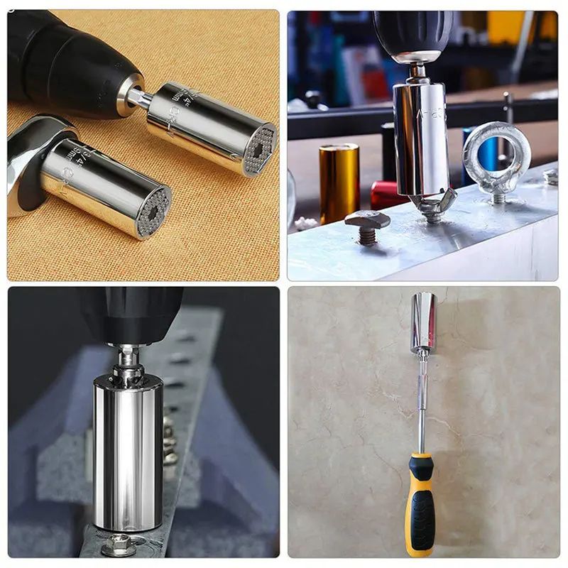 Magic Multi Hand Tools Universal Torque Wrench Power Drill Adapter Ratchet Bushing Spanner Key  Soc 3