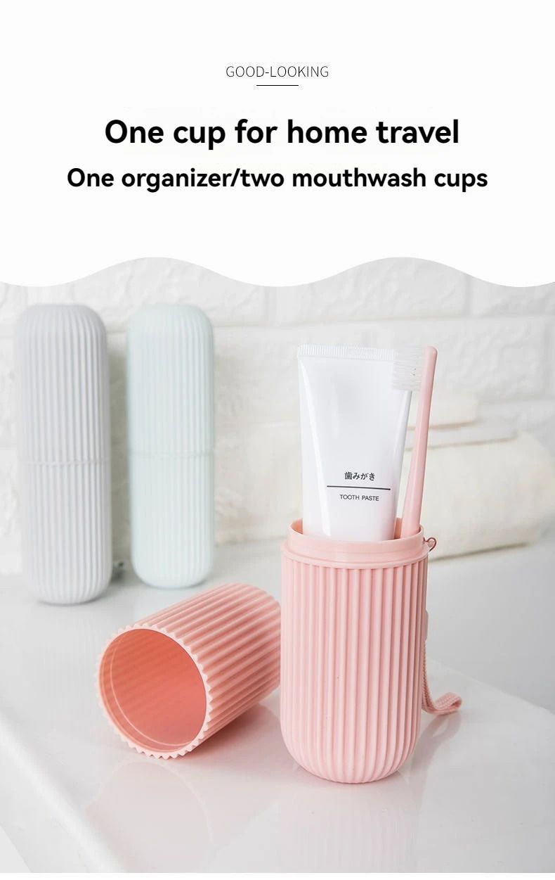 Compact Toothbrush  Toothpaste Protector DirtProof Travel Case for Camping Hiking  Daily Use