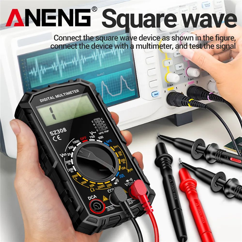 Professional Digital Multimeter ANENG SZ308 With Buzzer Triode Test  AutoRanging For Electricians   2