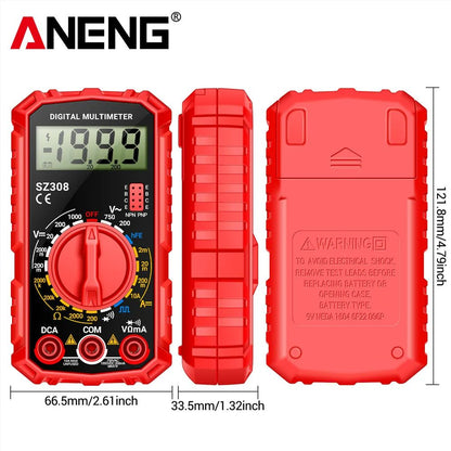 Professional Digital Multimeter ANENG SZ308 With Buzzer Triode Test  AutoRanging For Electricians   3