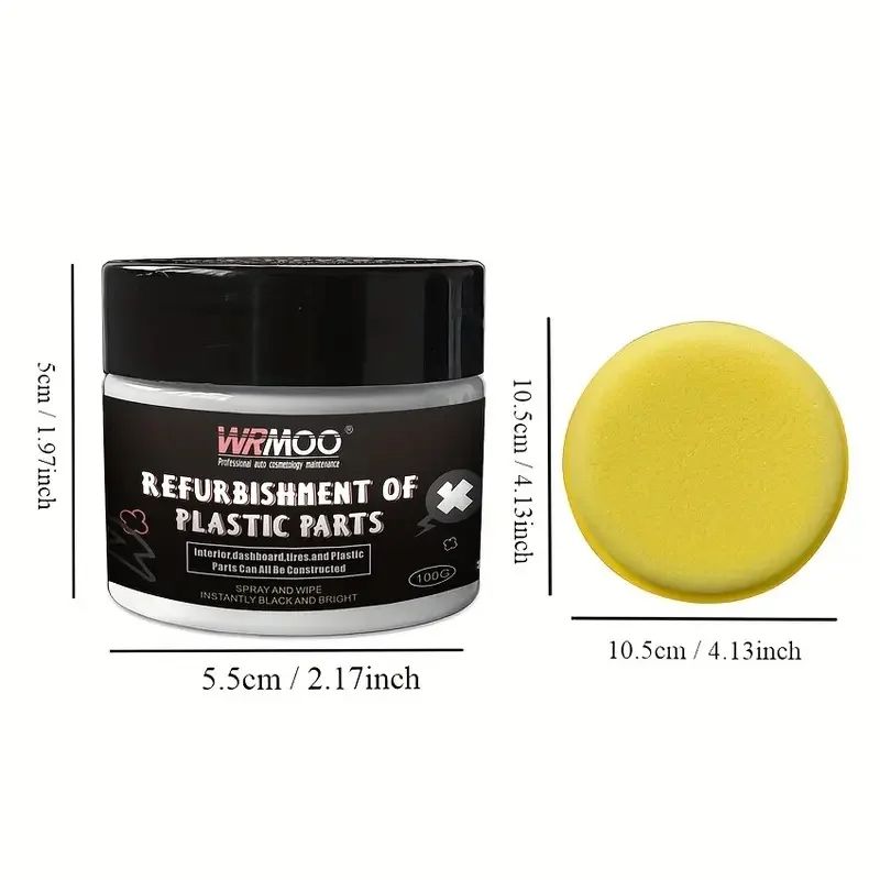 Car Plastic Restorer Back To Black Gloss Renewal Wax For Interior  Exterior Durable Repair Coating 4
