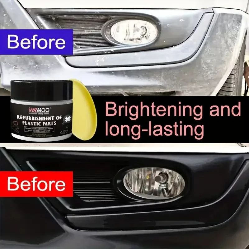 Car Plastic Restorer Back To Black Gloss Renewal Wax For Interior  Exterior Durable Repair Coating 2