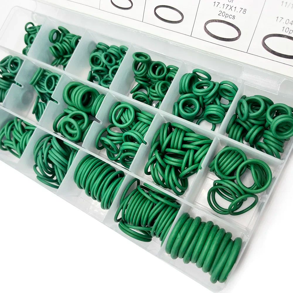 Premium 530 Piece Nitrile O Ring Seal Kit Heat  Oil Resistant Sealing Rings For Car ACR134aPumps  P