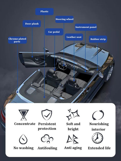 Car Plastic Restorer  Coating Agent Restores Faded Auto Plastic Rubber  Exterior Trim to LikeNe