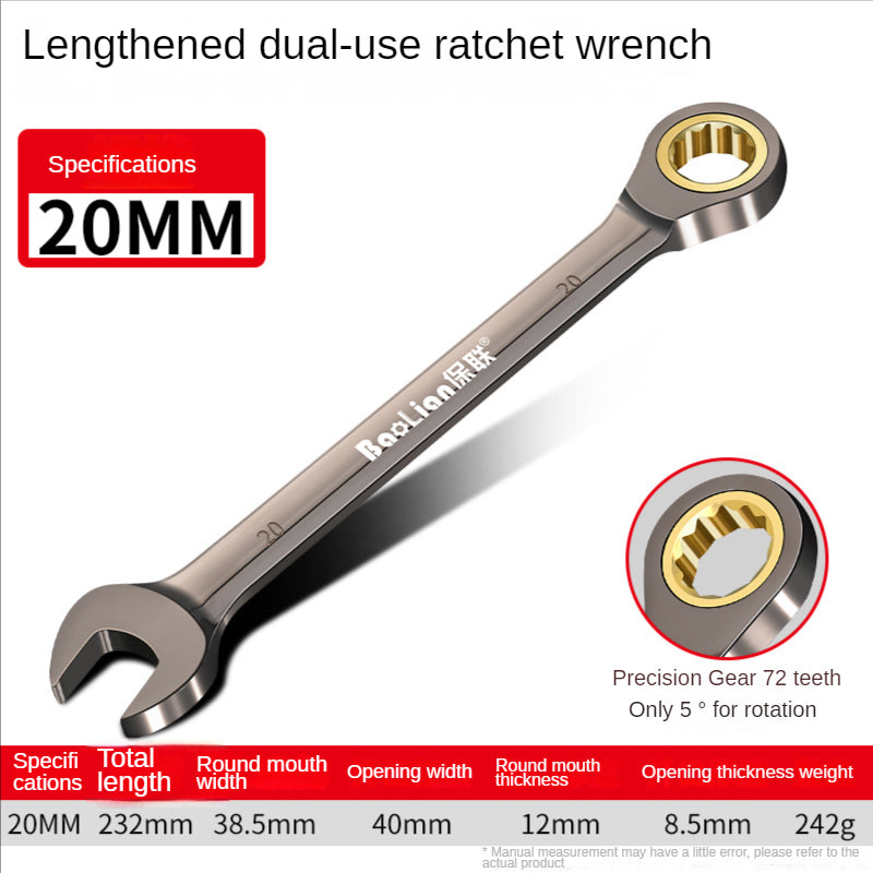 MultiSize Hand Tool Wrench Ratchet Torx Spanner For Mechanical  Auto Repair 17