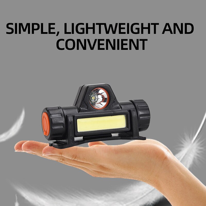 Rechargeable COB LED USB Headlamp Strong Magnetic Super Bright Waterproof Head Torch for Outdoor Fishing & Camping