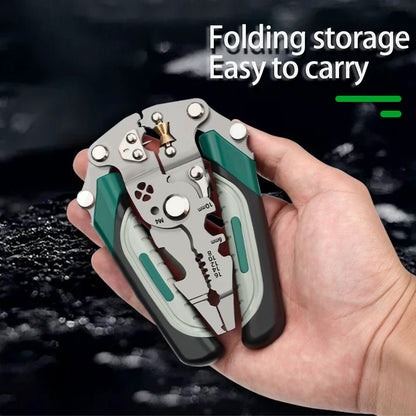 Professional MultiTool Wire Stripper Foldable Pulley Enhanced For Splitting Crimping  Cable Managem 1