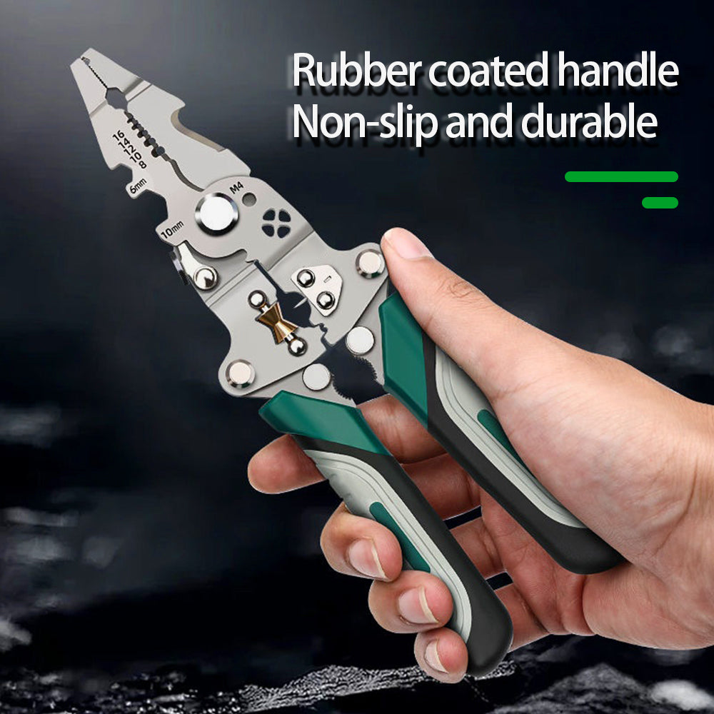 Professional MultiTool Wire Stripper Foldable Pulley Enhanced For Splitting Crimping  Cable Managem 2
