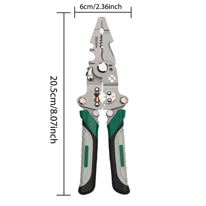 Professional MultiTool Wire Stripper Foldable Pulley Enhanced For Splitting Crimping  Cable Managem 5