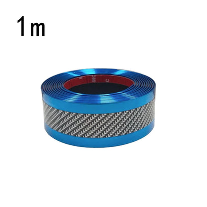 Car Threshold Strip Anti-Scratch Door Sill Protector with Carbon Fiber Design
