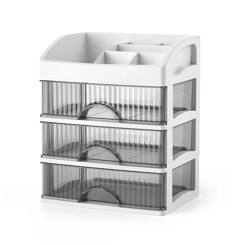 Drawer Style Storage Box Transparent Jewelry Skin Care Products Storage Box Highcapacity Desktop Cl 7