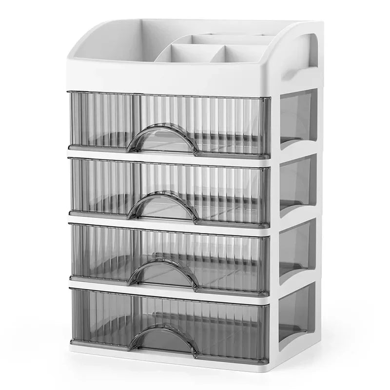 Drawer Style Storage Box Transparent Jewelry Skin Care Products Storage Box Highcapacity Desktop Cl 5