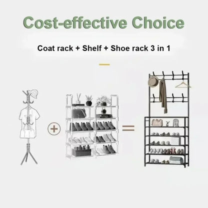 DIY doorwaymounted hat and shoes organizer shelf
