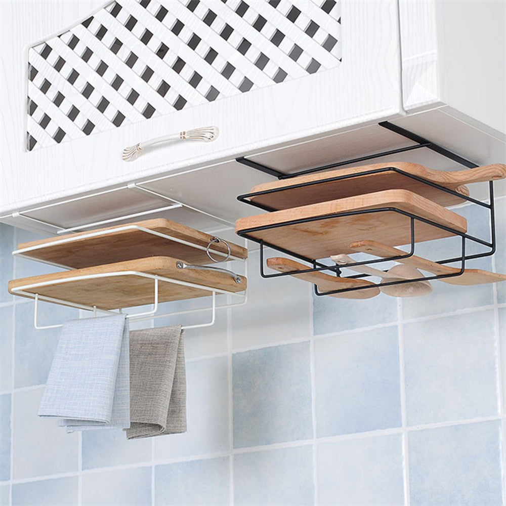 cutting board holder for wall mounted installation