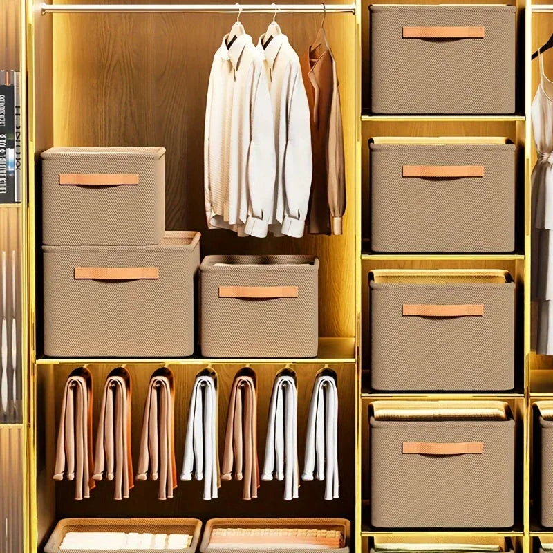 3 Pcs Thicken Clothes Organizer, Foldable Pants Sweater Storage Box for Wardrobe, Cabinet Drawers, Jeans Clothes Storage