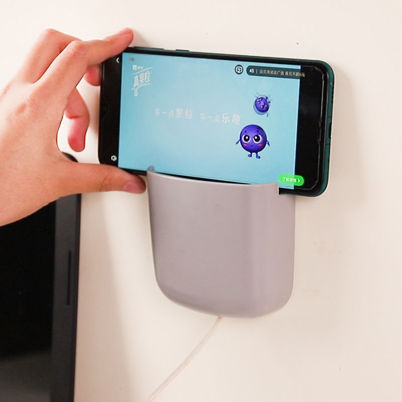 Remote control storage organizer for wall