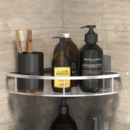 Shampoo organizer for bathroom wall