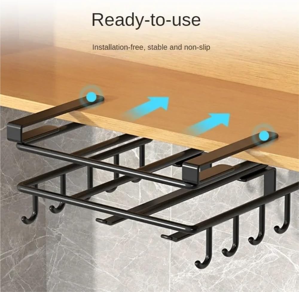 Spacesaving under cupboard organizer shelf
