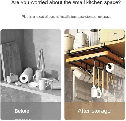 Kitchen hanging rack for cutting boards
