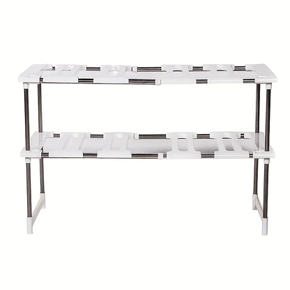 adjustable height kitchen storage rack