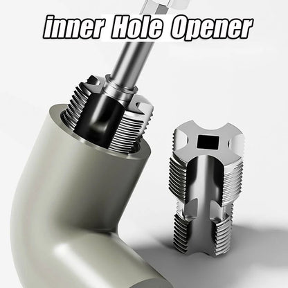 Professional Water Pipe Threading Kit 46Point Inner Hole Opener For Electric DrillsUniversal Hexago 2