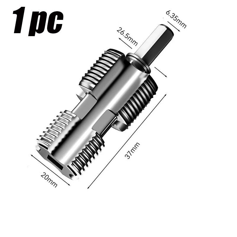 Professional Water Pipe Threading Kit 46Point Inner Hole Opener For Electric DrillsUniversal Hexago 6